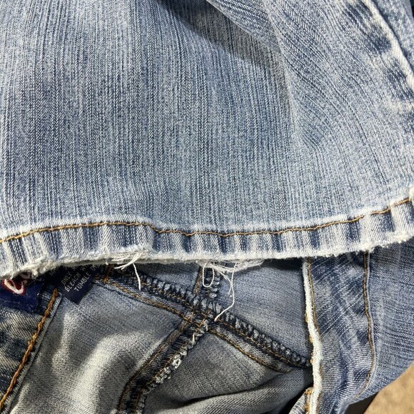 LA Blues Stretch Jeans Light Wash Distressed 5-Pocket Size 24 WP - Picture 6 of 9